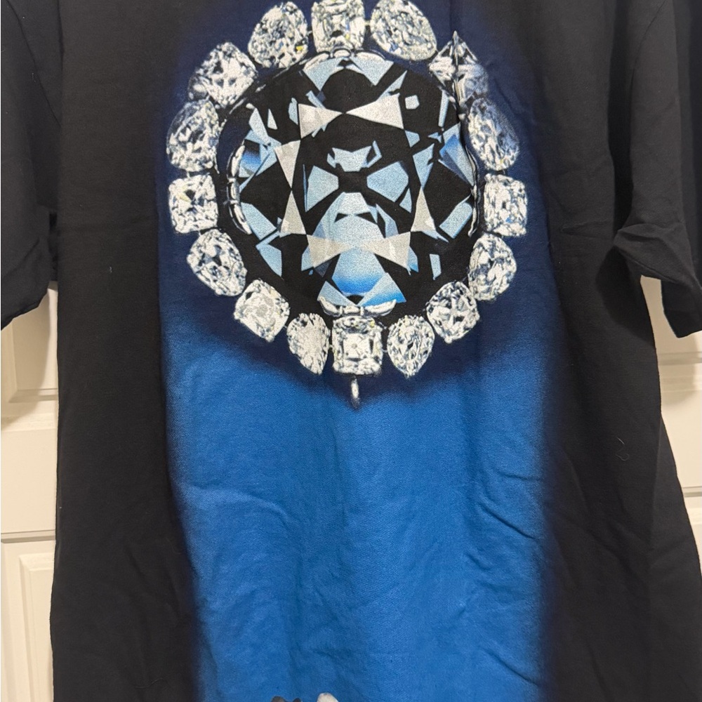 Diamond Supply Co. Black and Blue Gem Graphic Tee